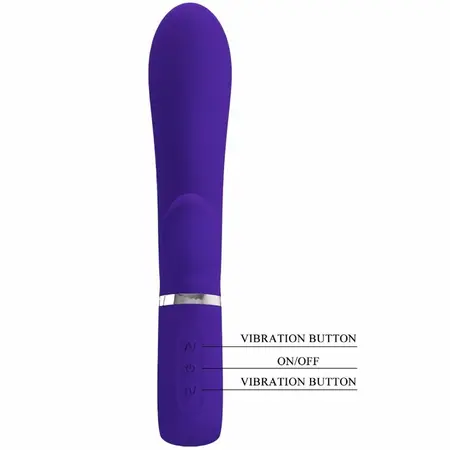 Pretty Love Thomas Višenamenski silikonski vibrator Purple 7 režima