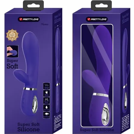 Pretty Love Thomas Višenamenski silikonski vibrator Purple 7 režima