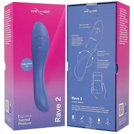 We-Vibe Rave 2 Blue - Ergonomski silikonski intimni wellness uređaj