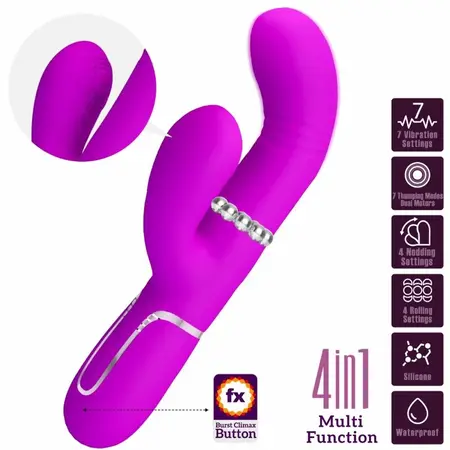 Pretty Love Vibrator G-Spot Fuchsia - 7 vibracionih režima i potiska USB