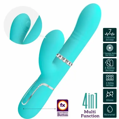 Pretty Love Aqua Green Intimna mašina G-Spot višenamenski vibrator
