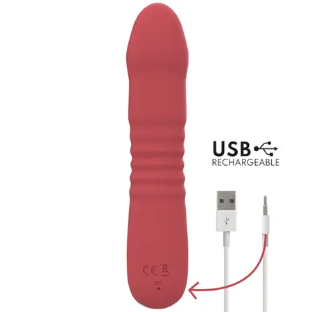 Intense Juni Up & Down 10 Red Vibrirajući uređaj - Silikon, Vodootporan