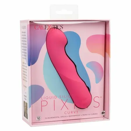 CalExotics Pixies Curvy Pink Fleksibilni silikonski lični masažer