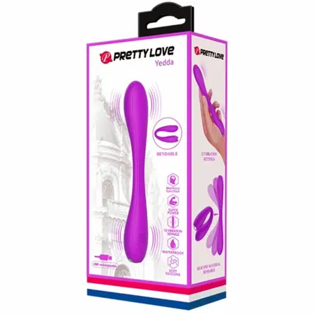 Pretty Love Yedda Fleksibilni Silikonski Dvostrani Intimni Uređaj 171mm