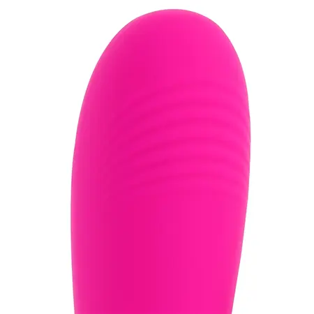 OHMAMA Flexible Silicone Vibrator Pink 19 cm USB Rechargeable