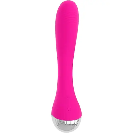 OHMAMA Flexible Silicone Vibrator Pink 19 cm USB Rechargeable