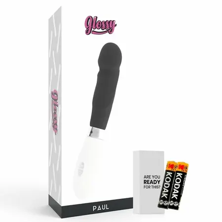 Glossy Paul Intimni Silikonski Uređaj Crni 12cm 10 Režima Vodootporan