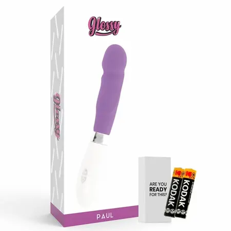 GLOSSY Paul Intimni Silikonski Uređaj 12cm Ljubičasti 10 Režima Vodootporan