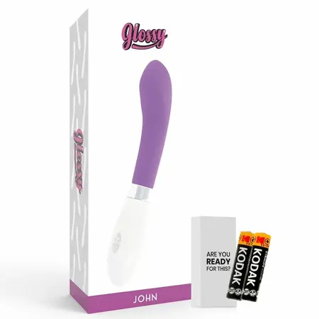 Glossy John Intimni Uređaj Ljubičasti - 10 Režima, 12 cm, Silikon, Vodootporan