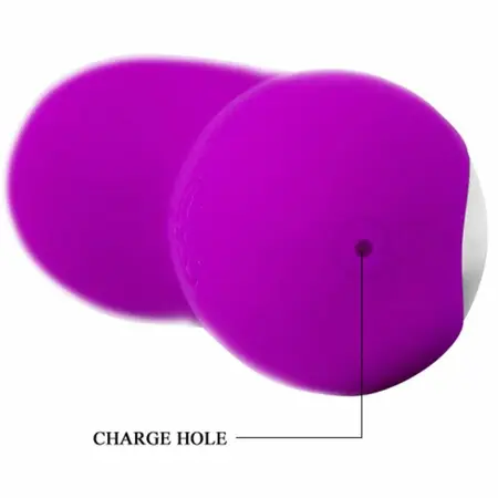 Pretty Love Hiram Silicone Wand - 30 Modes, USB Rechargeable, Purple