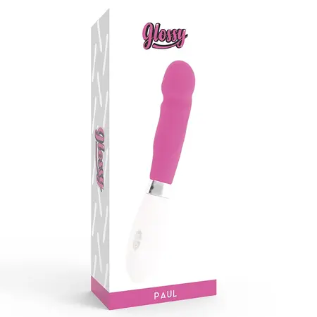 Glossy Paul Roze Vibrator - 10 Režima, Vodootporan, 12cm, Silikon