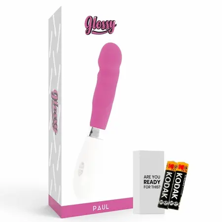 Glossy Paul Roze Vibrator - 10 Režima, Vodootporan, 12cm, Silikon