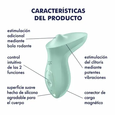 Satisfyer Exciterrr Mint Intimni Uređaj za Polaganje, 10 Vibracija, Vodootporan