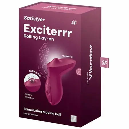 Satisfyer ExciteRrr Intimni Uređaj za Polaganje Berry, 10 Režima, Vodootporan