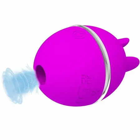 Pretty Love Gemini Ball ljubičasti silikonski intimni masažer sa pulsacijom