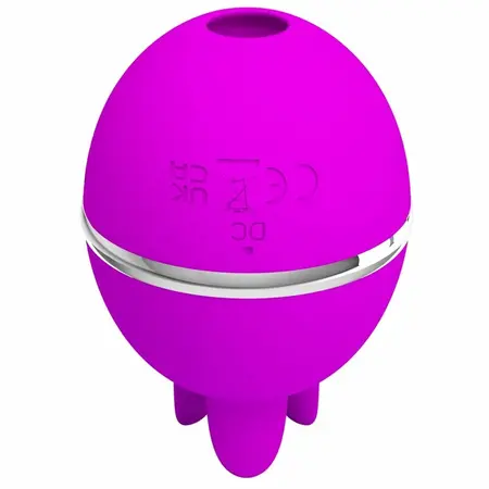 Pretty Love Gemini Ball ljubičasti silikonski intimni masažer sa pulsacijom