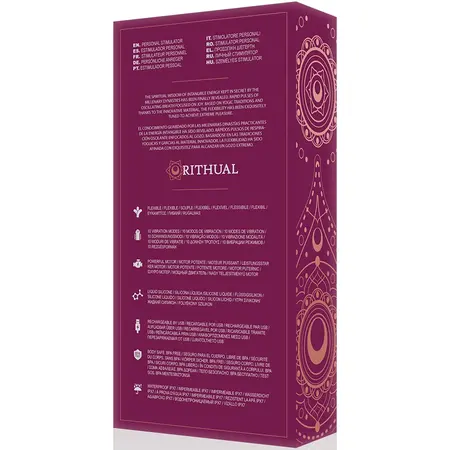 Rithual Kriya Orchid fleksibilni intimni masažer silikonski punjiv