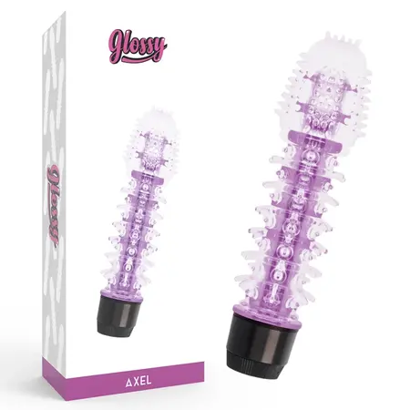 Glossy Axel jorgovani intimni vibrirajući uređaj, vodootporan, 14cm, TPE