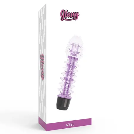 Glossy Axel jorgovani intimni vibrirajući uređaj, vodootporan, 14cm, TPE