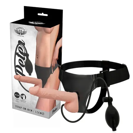 Harness Attraction RNES Peter intimni sistem sa naduvavajućim elementom 18cm crni