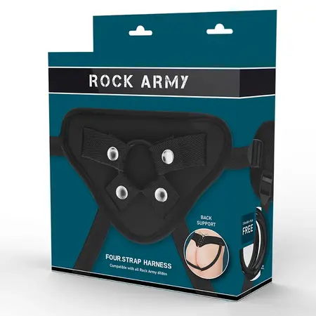 RockArmy Podesivi Pojas Set sa Fleksibilnim Silikonskim Prstenovima, PU Koža
