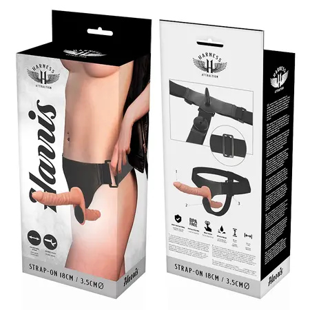 Harness Attraction Harris Dvostruki Sistem Sa Vibracijom 18 cm Crna