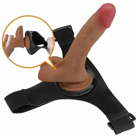 Pretty Love BW-022103P Intimni Sistem 15.5 cm Sa Univerzalnim Pojasom, Braon