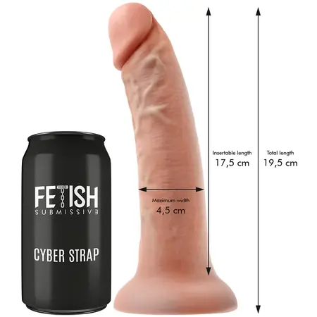 Fetish Submissive Cyberstrap M - Adjustable Harness & Remote Vibration WatchME