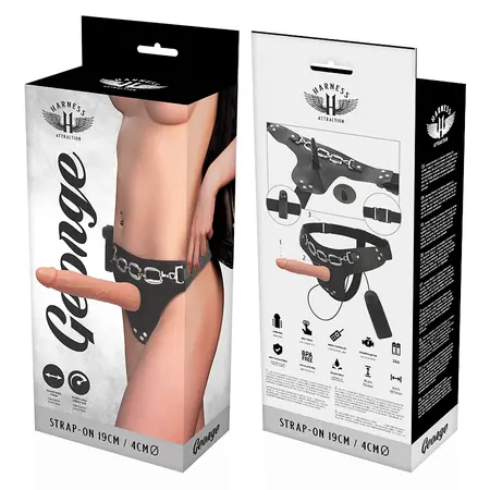 Harness Attraction George Višebrzinski Intimni Sistem 19x4 cm Crna