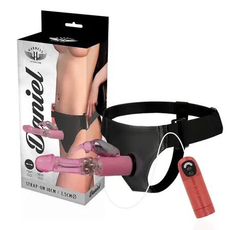 Harness Attraction Daniel Sistem Intimni Uređaj Sa Vibracijom i Rotacijom 18cm