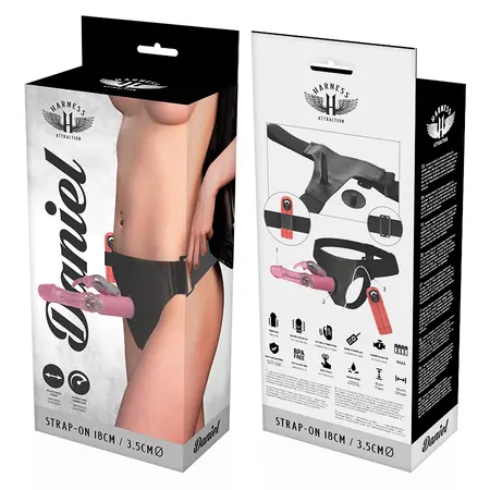 Harness Attraction Daniel Sistem Intimni Uređaj Sa Vibracijom i Rotacijom 18cm