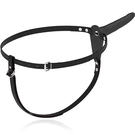 Fetish Submissive Silikonski Strap-On Sistem Crna 15 cm, 10 Režima Vibracije