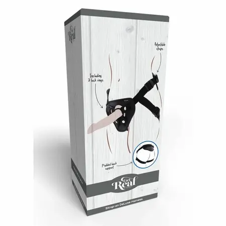 Get Real Deluxe Podesivi Pojas Crni - Univerzalni Sistem, Podstavljena Udobnost