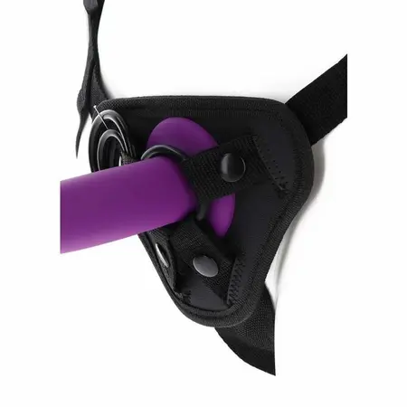 Get Real Podesivi Strap-On Pojas Crni - Univerzalno Prijanjanje, 3 Silikonska Prstena