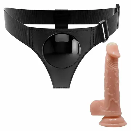 Pretty Love Kevin Universal Harness Set with 19 cm Anatomical Insert, Beige
