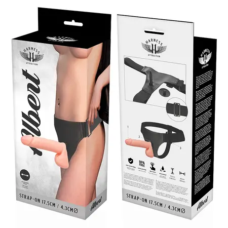 Harness Attraction Albert Model Intimni Sistem 17.5 cm Neopren Crni