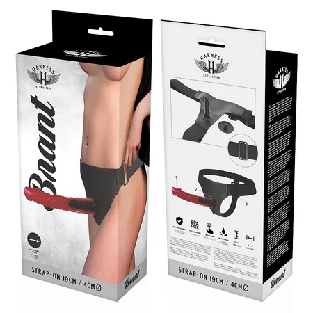 Harness Attraction RNES Brant 19 cm Sistem - Podesivi Strap-On Set