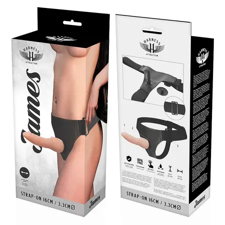 Harness Attraction James System 16cm Anatomical Intimate Machine