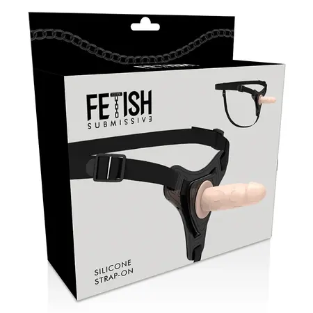 Fetish Submissive Silikonski Sistem Pojaseva Boje Kože 12.5 cm Podesivi Kaiš