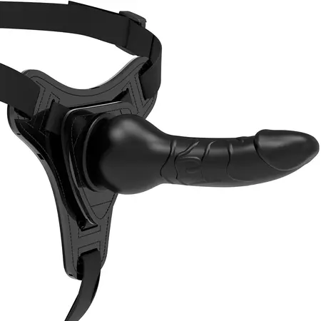 Fetish Submissive Silikonski Intimni Pojas Crni 16 cm Podesivi Kaiš