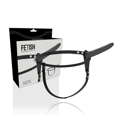 Fetish Submissive Silikonski Pojas Crni 15 cm - Podesivo Udobno Prijanjanje