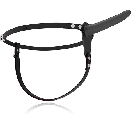 Fetish Submissive Silikonski Pojas Crni 15 cm - Podesivo Udobno Prijanjanje
