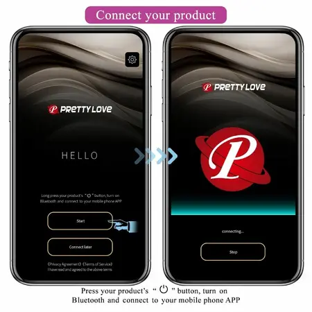 Pretty Love Leviathan Aplikacijom kontrolisani intimni uređaj Ljubičasti silikon