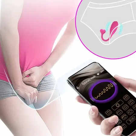 Pretty Love Fisher Pink App-Controlled Vibrating Smart Egg, 12 Modes