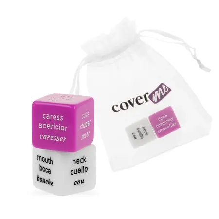 COVERME Intimna Igra sa Kockicama Multilingvalni Set sa Satenskom Torbicom 2cm
