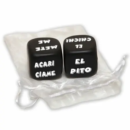 Diablo Picante Set Igre - Kockice Akcije i Delova Tela, Crna, 25mm