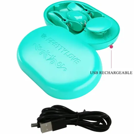 Pretty Love Surprise Box Blue Electro Stimulacija Intimne Klešte USB