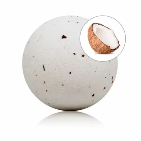 TALOKA Kokos Bath Bomb sa Laticama Ruže - 140g, Slatka Aroma