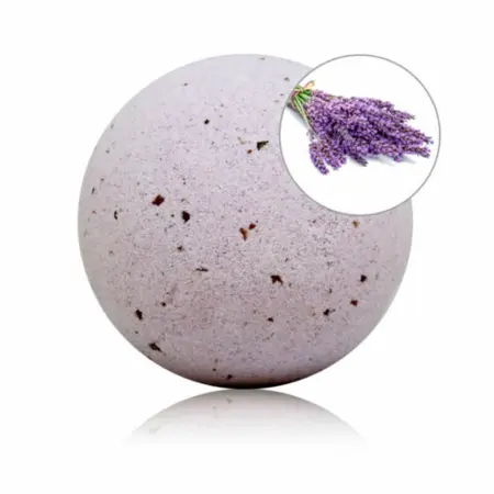 TALOKA Lavanda Bath Bomb sa Laticama Ruže 140g - Aromatična Relaksacija