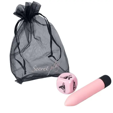 SecretPlay Senzualni Feelings Kit - Roze Vibrirajući Metak i Set Kockica